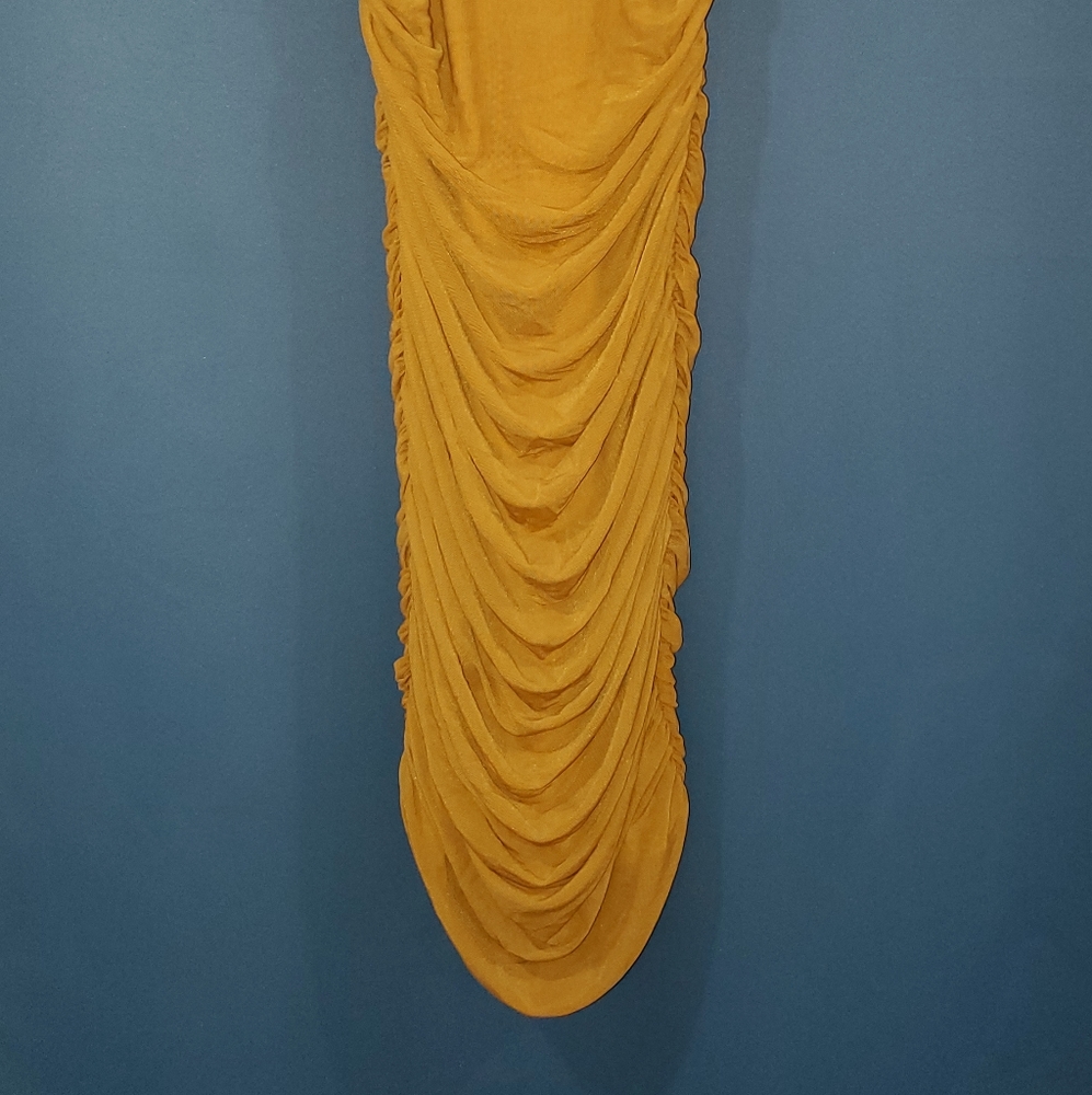 Forever 21 Ruched Cognac Dress - Picture 4 of 6